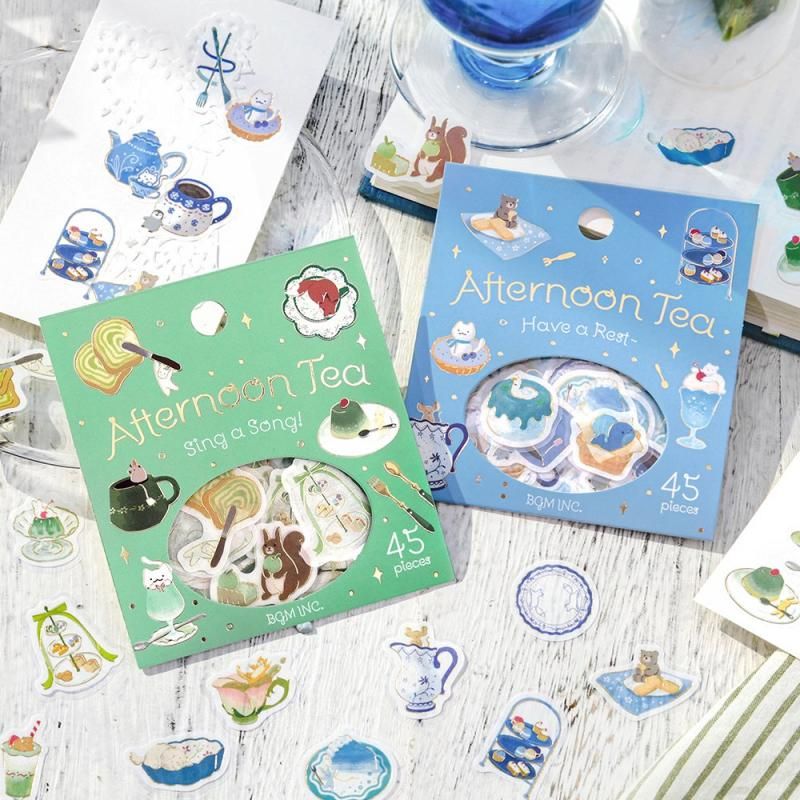 BGM Planner Sticker Flakes - Afternoon Tea Party - Let's Take a Breather
