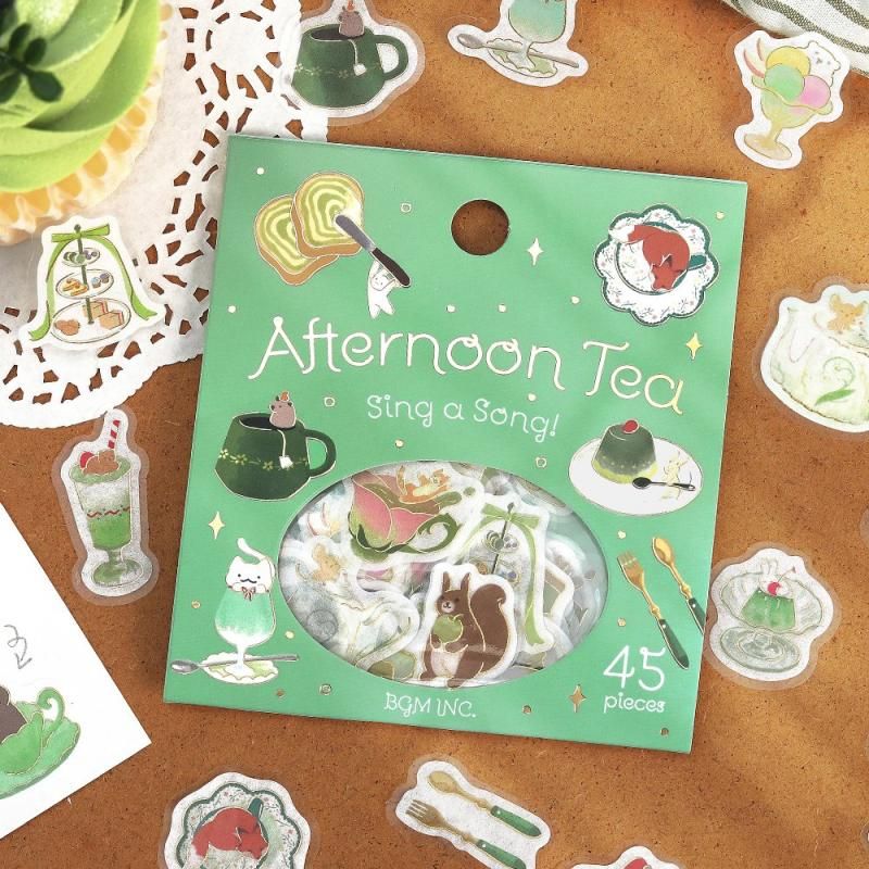 BGM Planner Sticker Flakes - Afternoon Tea Party - Woot-a-la-la