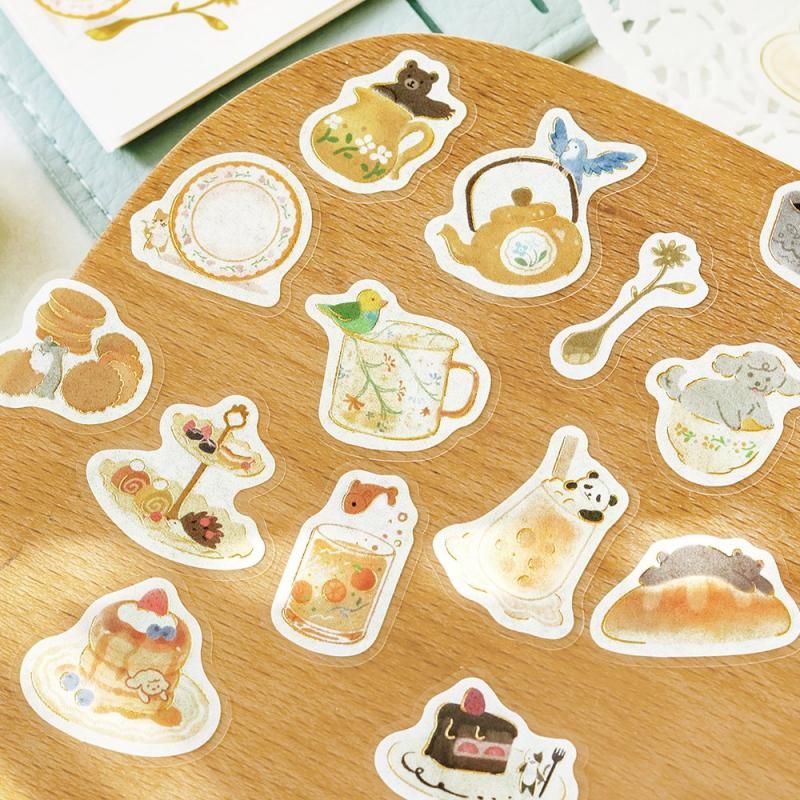 BGM Planner Sticker Flakes - Afternoon Tea Party - Odorow in Rhythm