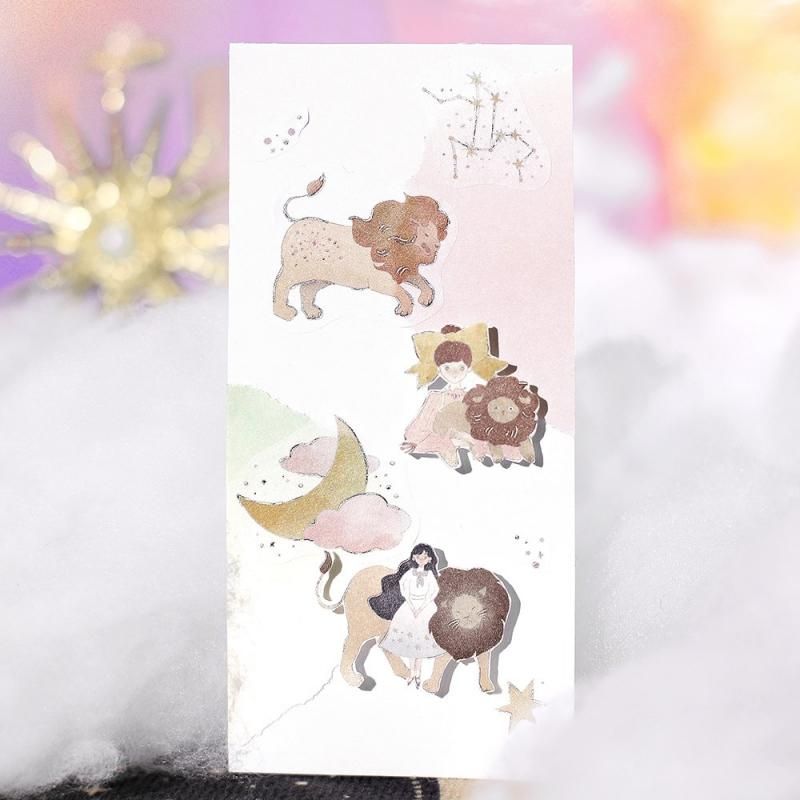 BGM Flake Stickers - Star Reading - Leo, Virgo, and Libra