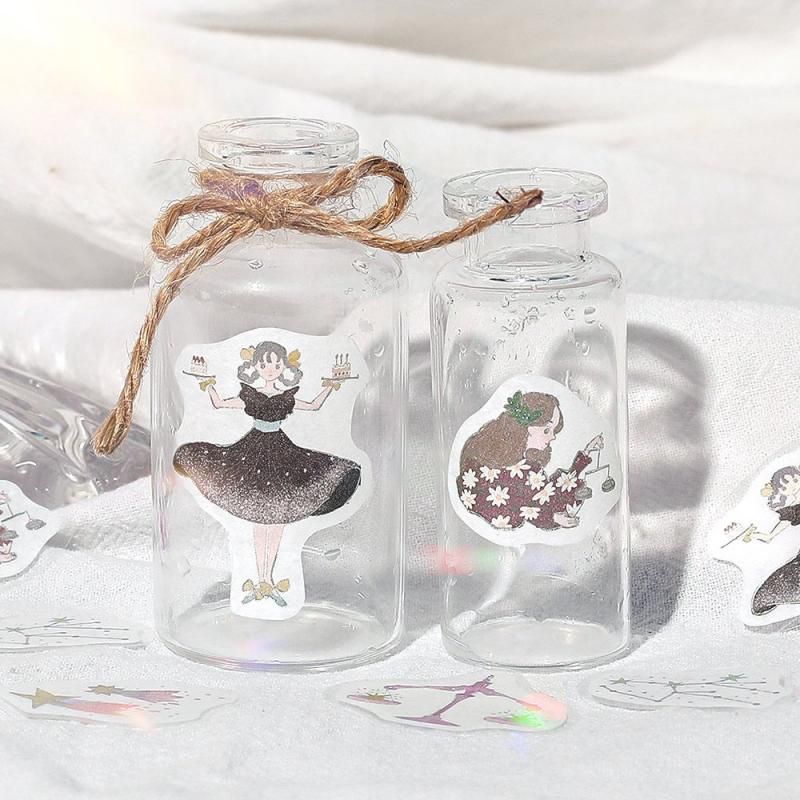 BGM Flake Stickers - Star Reading - Leo, Virgo, and Libra
