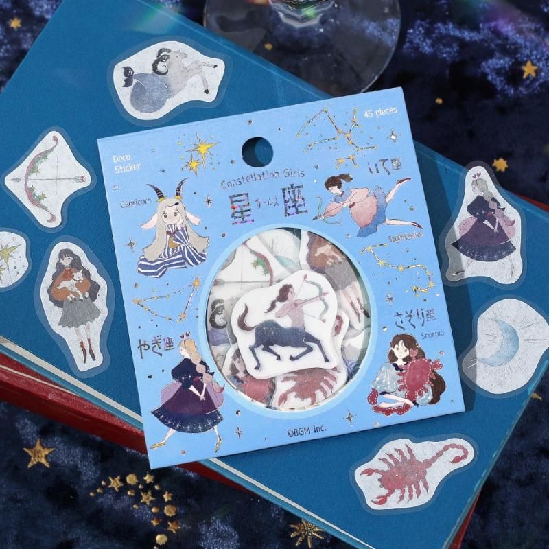 BGM Flake Stickers - Star Reading - Scorpio, Sagittarius, and Capricorn