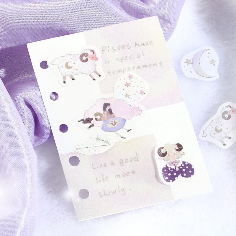 BGM Flake Stickers - Star Reading - Aquarius, Pisces, and Aries