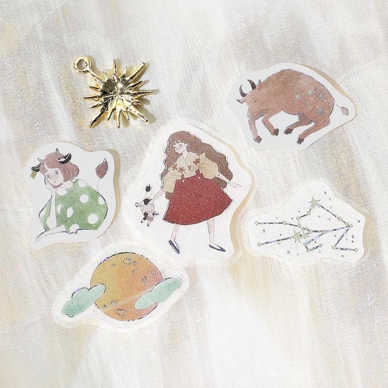 BGM Flake Stickers - Star Reading - Taurus, Gemini, and Cancer