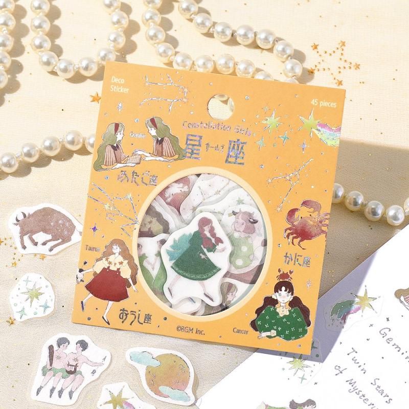 BGM Flake Stickers - Star Reading - Taurus, Gemini, and Cancer