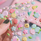 BGM Muni Muni Puffy Planner Sticker Sheet - Flower