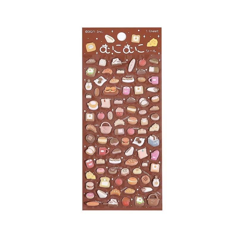BGM Muni Muni Puffy Planner Sticker Sheet - Bread