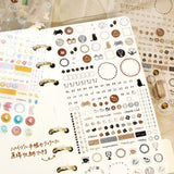 BGM Planner Sticker Sheet - Flower & Coffee Day