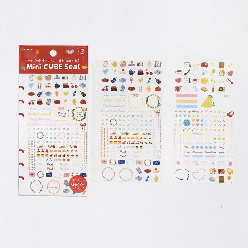 BGM Planner Sticker Sheet - Enamel & Pencil Drawing