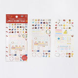 BGM Planner Sticker Sheet - Enamel & Pencil Drawing