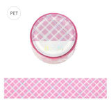 BGM Washi Tape - Classic Life - Pink Lattice