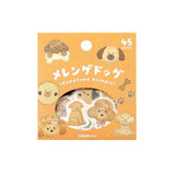 BGM Planner Sticker Flakes - Fuwafuwa Animals - Meringue Dog