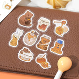 BGM Planner Sticker Flakes - Fuwafuwa Animals - Honey Bear