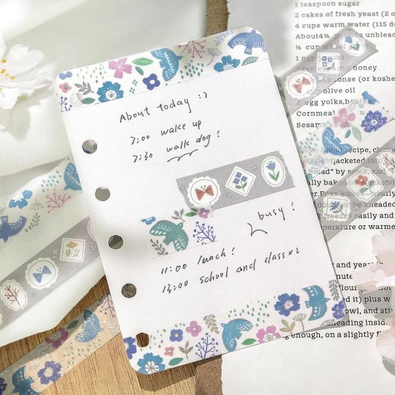 BGM Washi Tape - Nordic Forest - Flower Frame