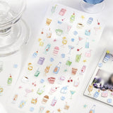 BGM Icing Sticker Sheet - Soft and Fluffy Drink