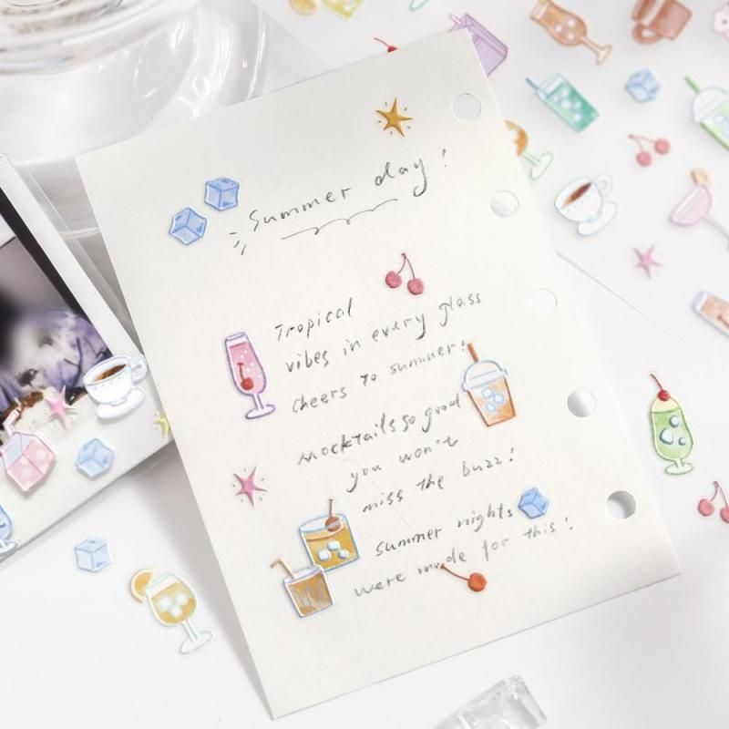 BGM Icing Sticker Sheet - Soft and Fluffy Drink