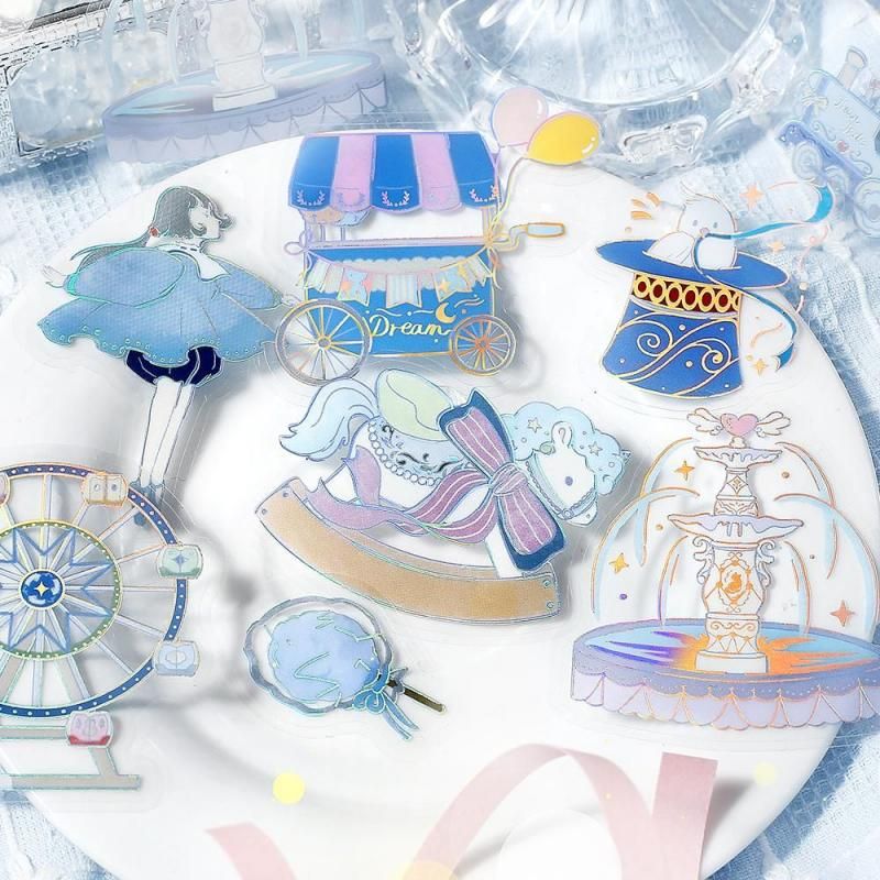 BGM Planner Sticker Flakes - Maiden's Amusement Park - Raku