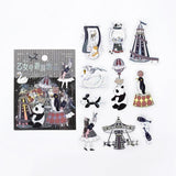 BGM Planner Sticker Flakes - Maiden's Amusement Park - Shadow