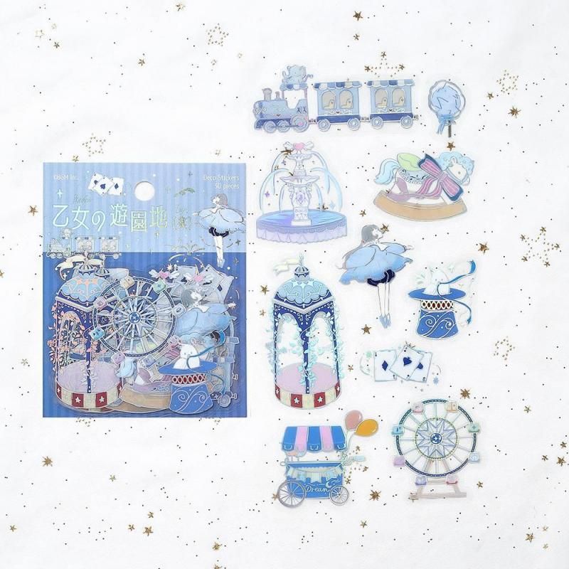 BGM Planner Sticker Flakes - Maiden's Amusement Park - Raku