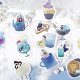 BGM Planner Sticker Flakes - A Girl and a Coffee Shop - Deep Sea Soda