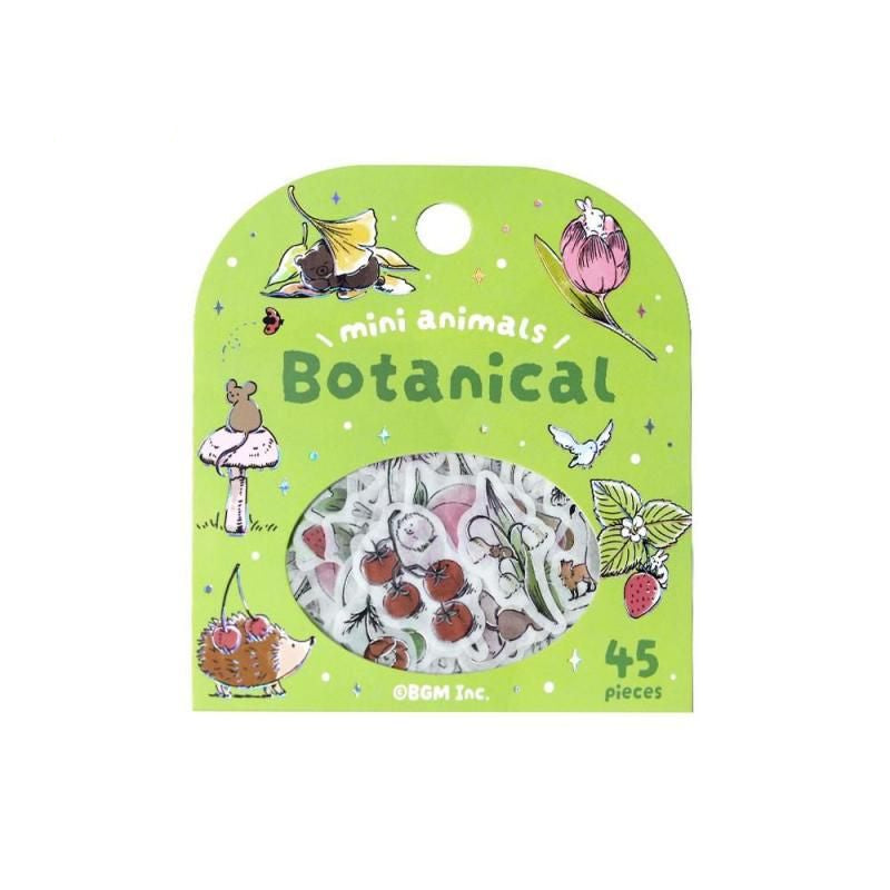 BGM Planner Sticker Flakes - Mini Mini Animals - Botanical