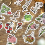 BGM Planner Sticker Flakes - Mini Mini Animals - Botanical