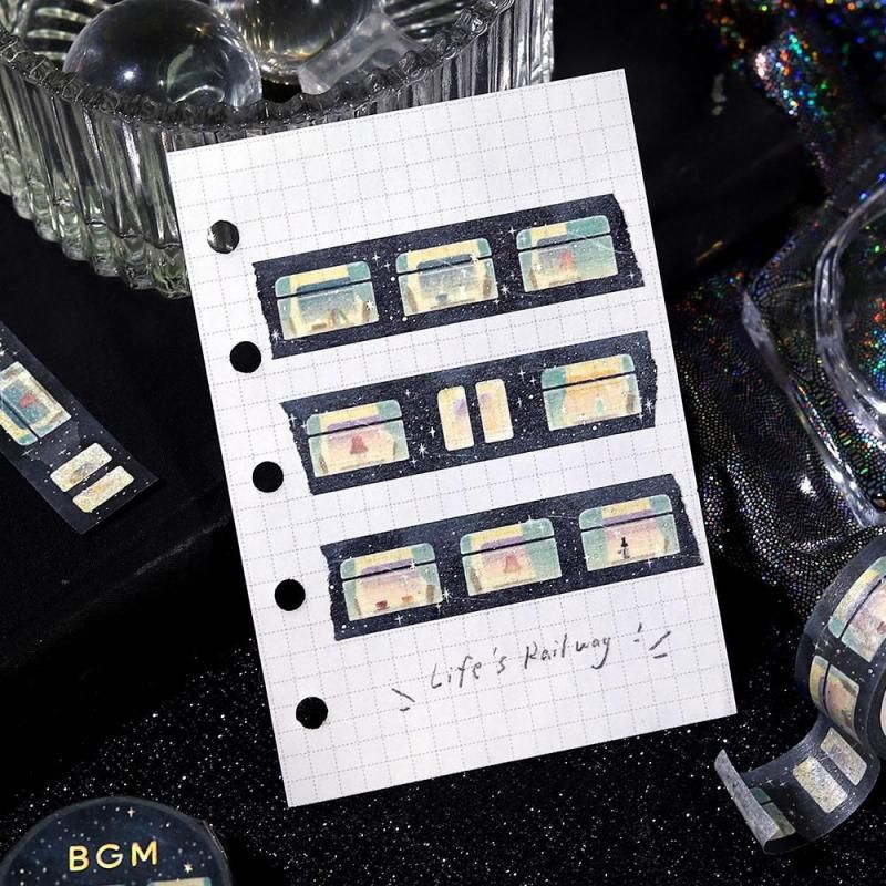 BGM Washi Tape - Life - Sleeping Train Among the Stars