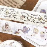 BGM Washi Tape - Life - Flower Sketch