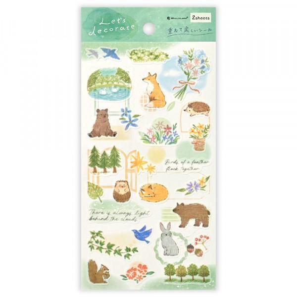 NB Large Stickers - Deco Time - Forest Animals