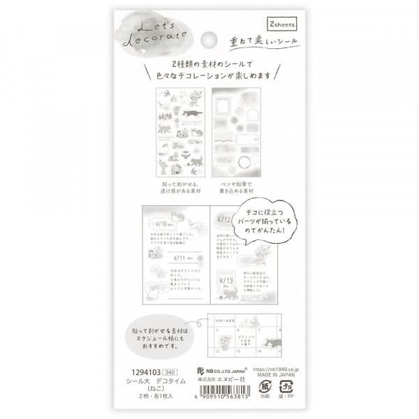 NB Large Stickers - Deco Time - Cats