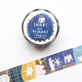 Hyogensha Cozyca Chihiro Sonoda Foil-Stamped Washi Tape - Inori to Hikari