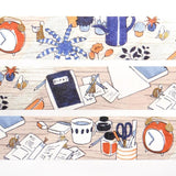 Hyogensha Cozyca Sayuri Fujimaki Foil-Stamped Washi Tape - Tsukue no Ue de