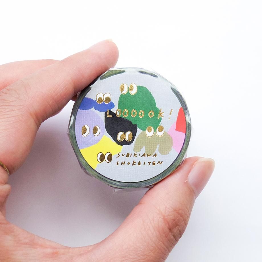 Hyogensha Cozyca Subikiawa. Foil-Stamped Washi Tape - Loooook!