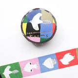 Hyogensha Cozyca Subikiawa. Foil-Stamped Washi Tape - Rooms
