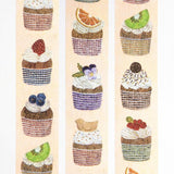 Hyogensha Cozyca Midori Asano Foil-Stamped Washi Tape - Three O'Clock