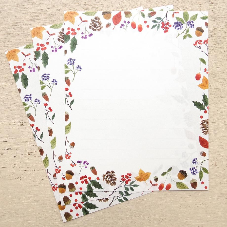 Hyogensha Cozyca Seasonal News Letter Set - Nuts