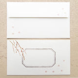 Hyogensha Cozyca Seasonal News Letter Set - Weeping Plum Blossom