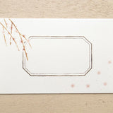 Hyogensha Cozyca Seasonal News Letter Set - Weeping Plum Blossom