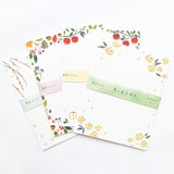 Hyogensha Cozyca Seasonal News Letter Set - Weeping Plum Blossom