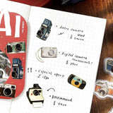 BGM Planner Sticker Flakes - Lots of Cameras