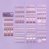 BGM Daily Palette Sticker Sheets - Lilac