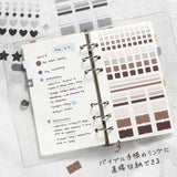 BGM Daily Palette Sticker Sheets - Dark