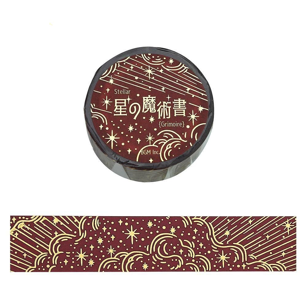 BGM Washi Tape - Star Magic Book - Flame