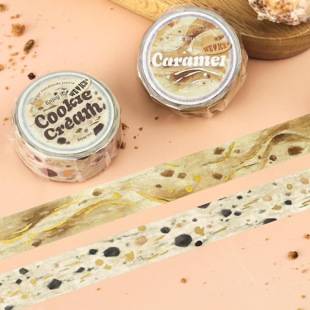 BGM Washi Tape - Ice Cream - Cookie Cream