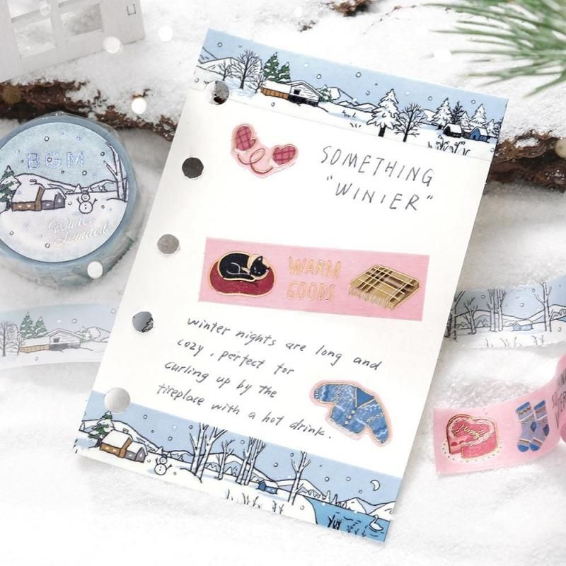 BGM Washi Tape - Snow Lake Cabin (Limited Edition)