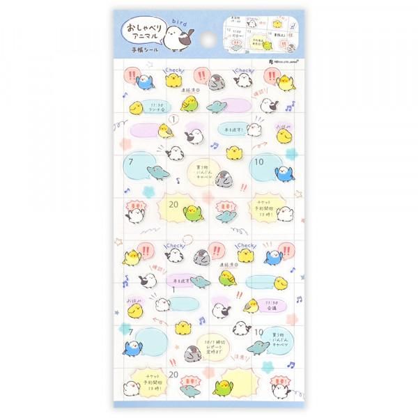 NB Large Planner Stickers - Talking Animals - Birds