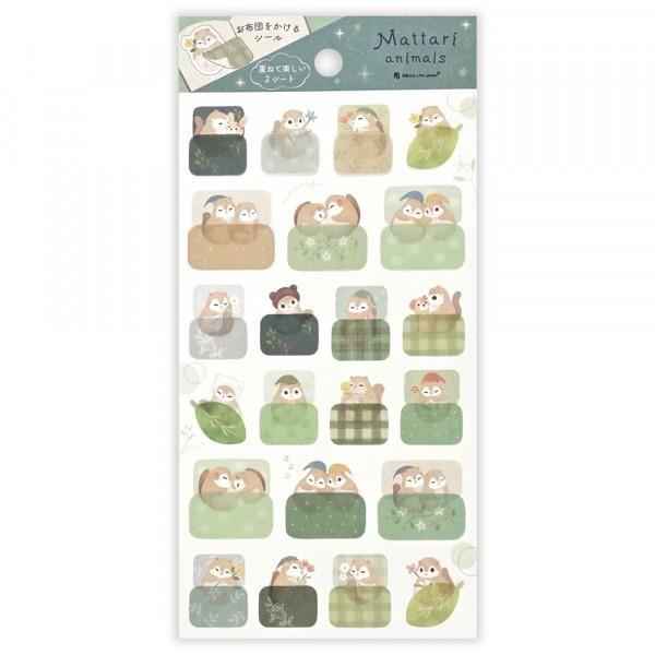 NB Mattari Animals Sticker Sheet - Flying Squirrel