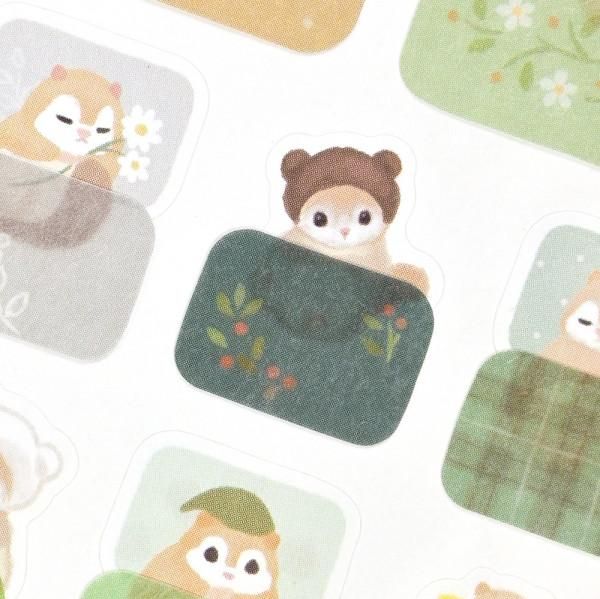 NB Mattari Animals Sticker Sheet - Flying Squirrel
