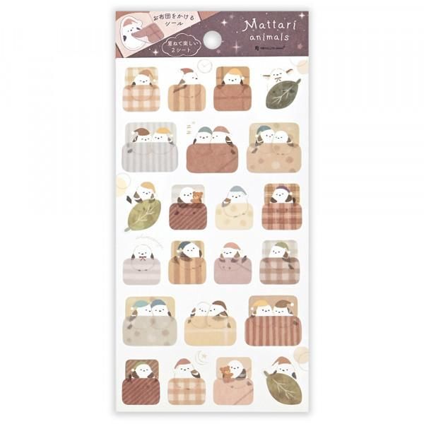 NB Mattari Animals Sticker Sheet - Long-tailed Tit