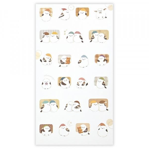 NB Mattari Animals Sticker Sheet - Long-tailed Tit